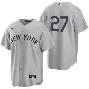 Giancarlo Stanton New York Yankees road gray jersey