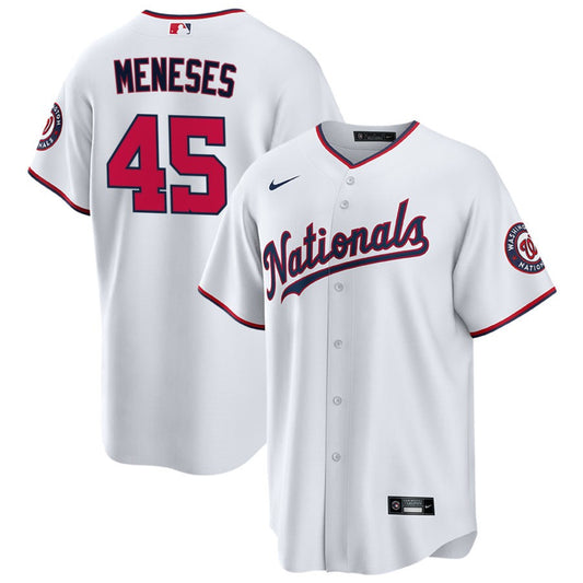 Joey Meneses Washington Nationals home white jersey