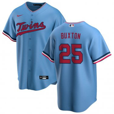 Byron Buxton Minnesota Twins light blue alternate jersey