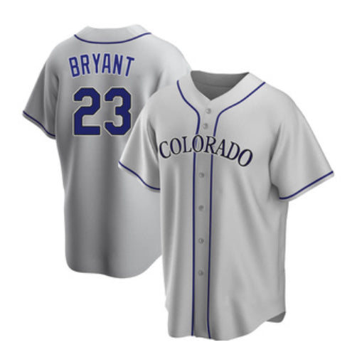 Kris Bryant Colorado Rockies road gray jersey