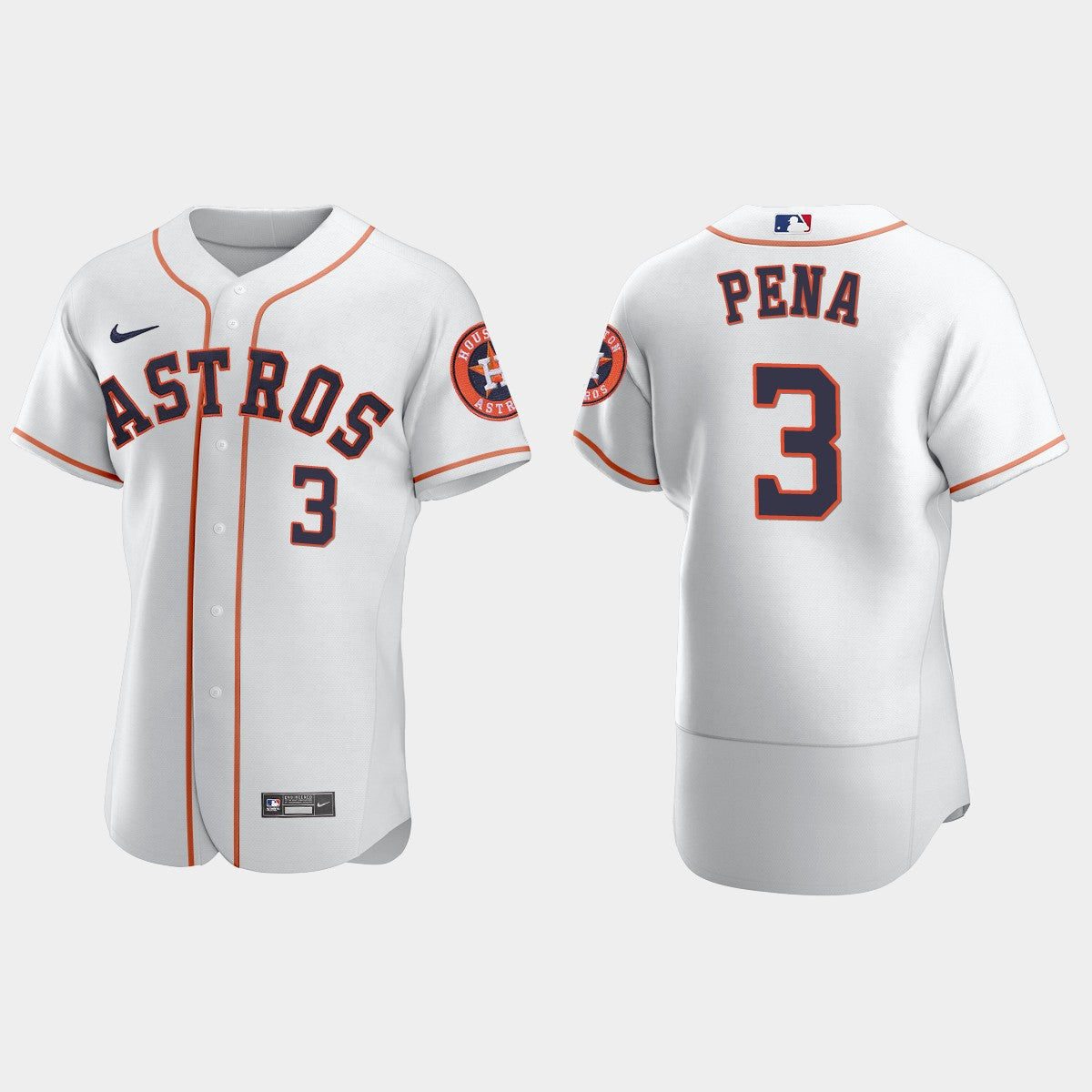 Jeremy Peña Houston Astros home white jersey