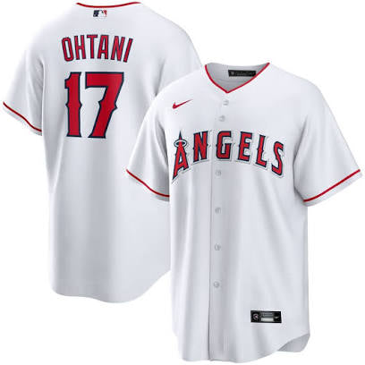 Shohei Ohtani Los Angeles Angels home white jersey