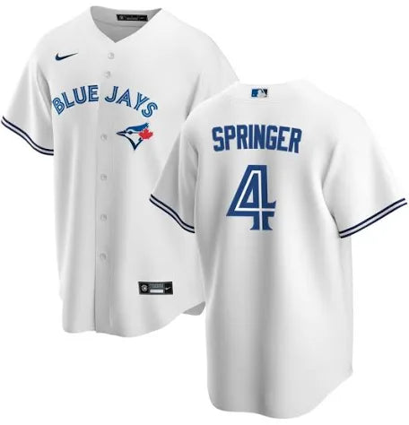 George Springer Toronto Blue Jays home white jersey