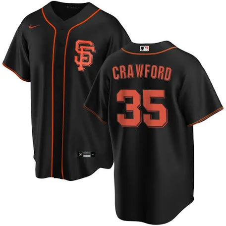 Brandon Crawford San Francisco Giants black alternate jersey