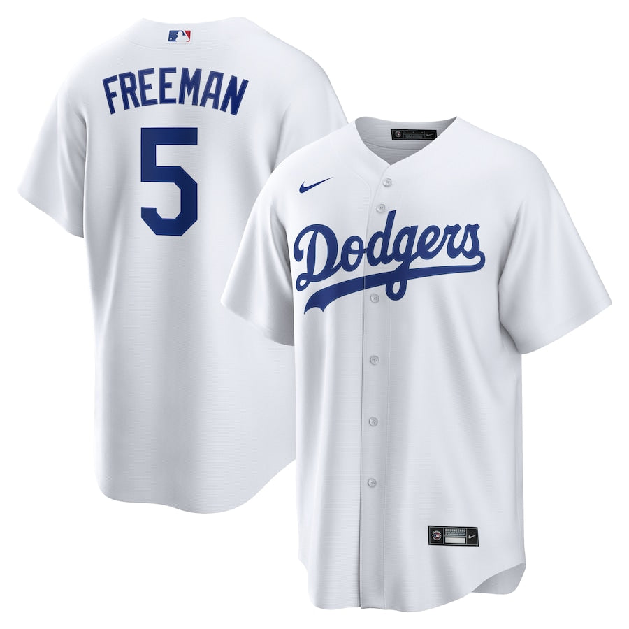 Freddie Freeman Los Angeles Dodgers home white jersey