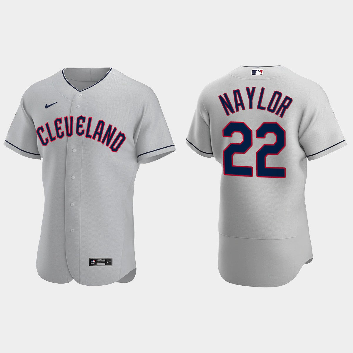 Josh Naylor Cleveland Guardians road gray jersey