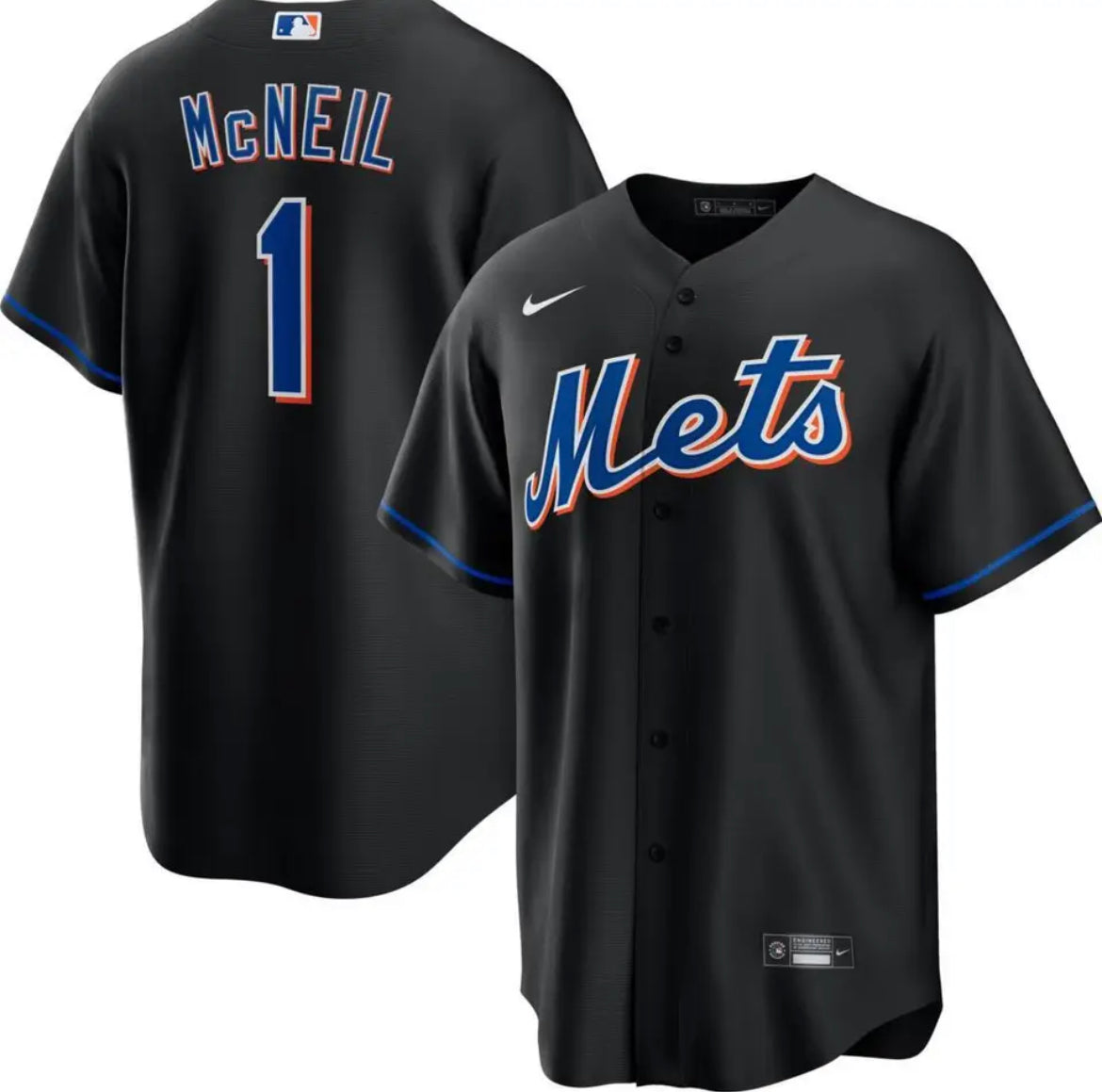 Jeff McNeil New York Mets black alternate jersey