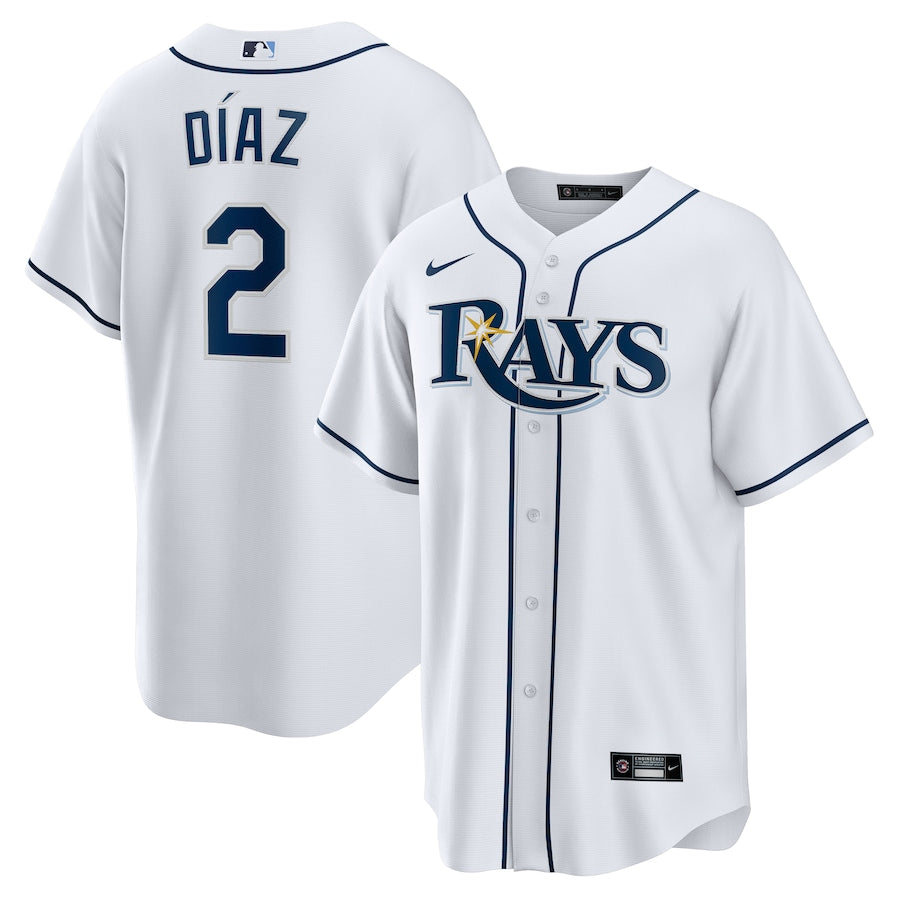 Yandy Díaz Tampa Bay Rays home white jersey