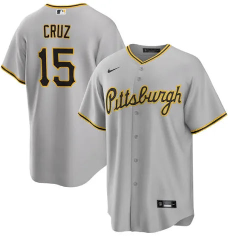 O’Neil Cruz Pittsburgh Pirates road gray jersey