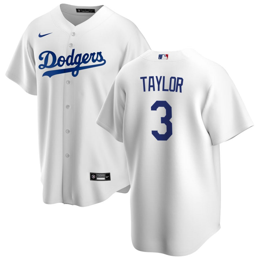 Chris Taylor Los Angeles Dodgers home white jersey