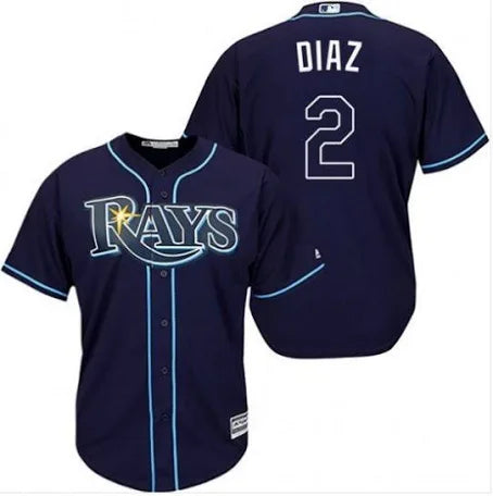 Yandy Díaz Tampa Bay Rays dark blue alternate jersey