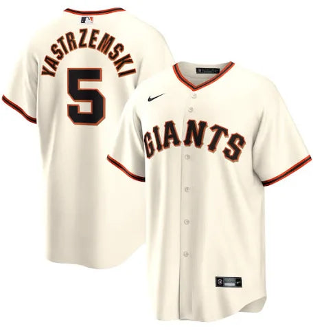 Mike Yastrzemski San Francisco Giants home cream white jersey