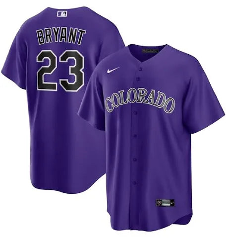 Kris Bryant Colorado Rockies purple alternate jersey