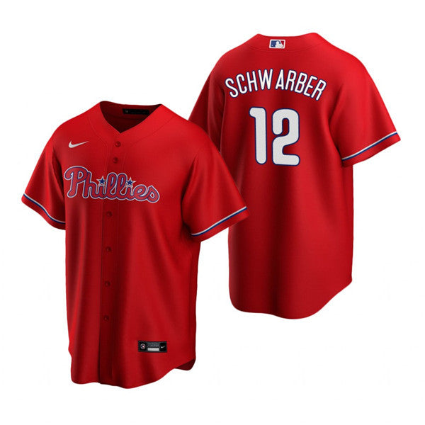 Kyle Schwarber Philadelphia Phillies base red jersey