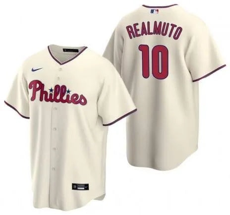 JT Realmuto Philadelphia Phillies alternate cream white jersey