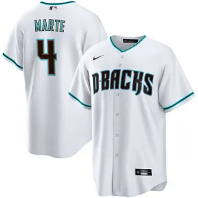 Ketel Marte Arizona Diamondbacks home white alternate jersey