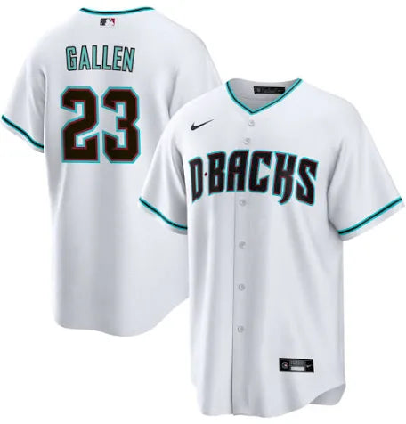 Zac Gallen Arizona Diamondbacks home white alternate jersey