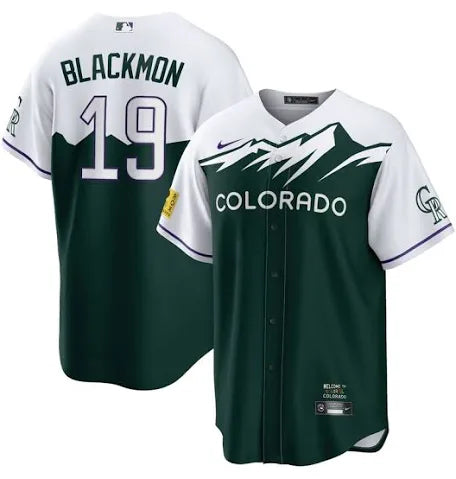 Charlie Blackmon Colorado Rockies city connect jersey