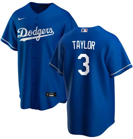 Chris Taylor Los Angeles Dodgers blue alternate jersey