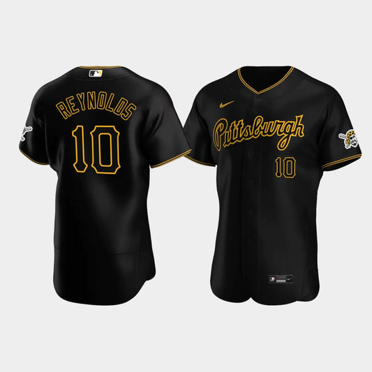 Bryan Reynolds Pittsburgh Pirates black retro jersey