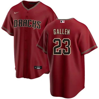 Zac Gallen Arizona Diamondbacks road red alternate jersey