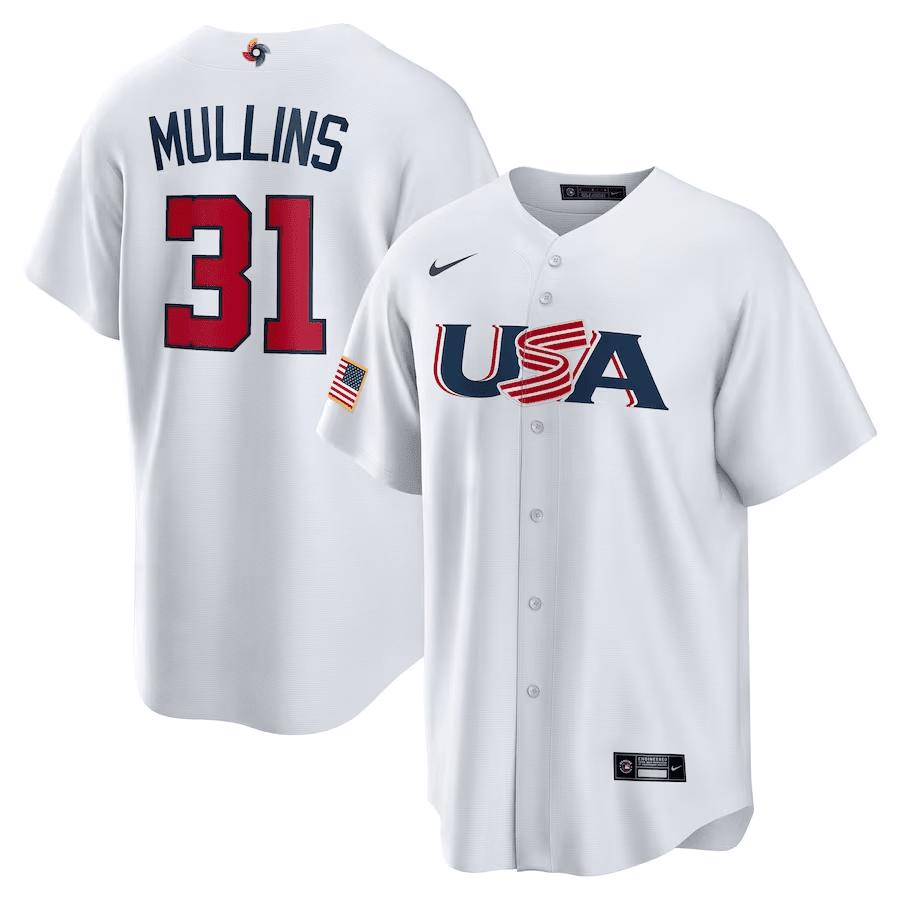 Cedric Mullins Team USA white jersey