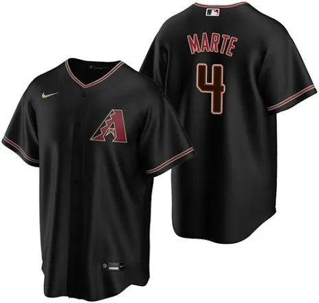 Ketel Marte Arizona Diamondbacks home black alternate jersey