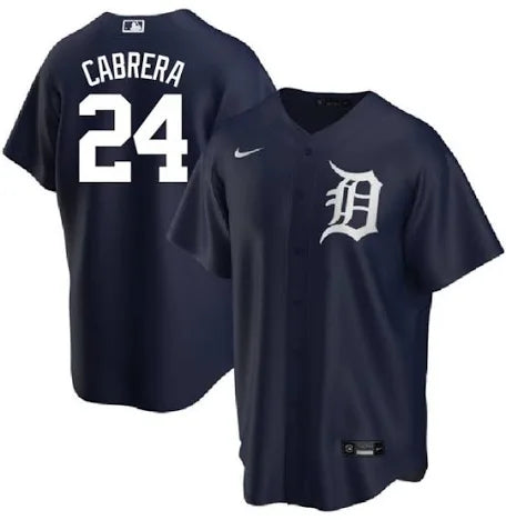 Miguel Cabrera Detroit Tigers blue alternate jersey