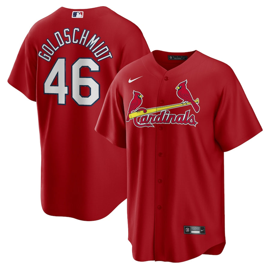 Paul Goldschmidt St. Louis Cardinals red alternate jersey