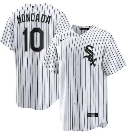 Yoan Moncada Chicago White Sox home white jersey