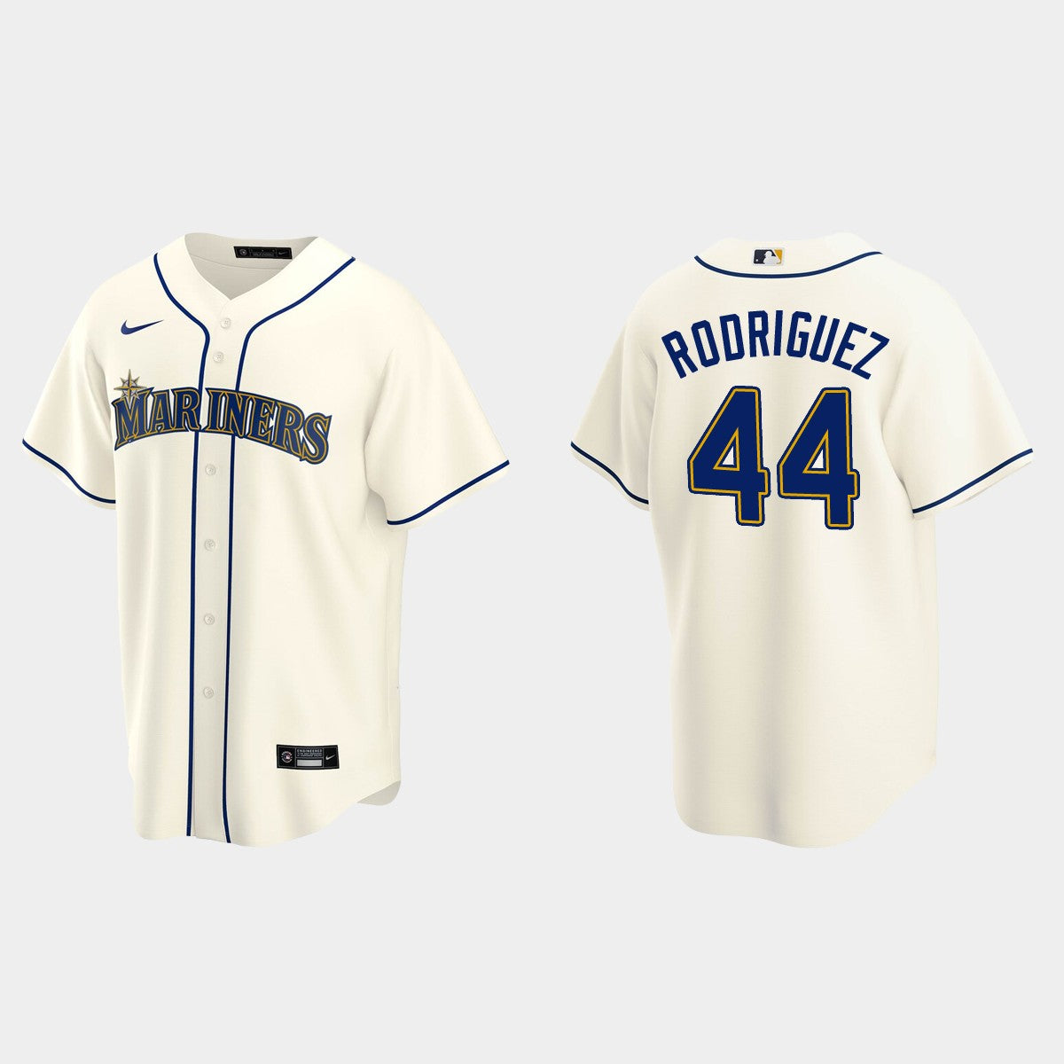 Julio Rodríguez Seattle Mariners home alternate cream white jersey