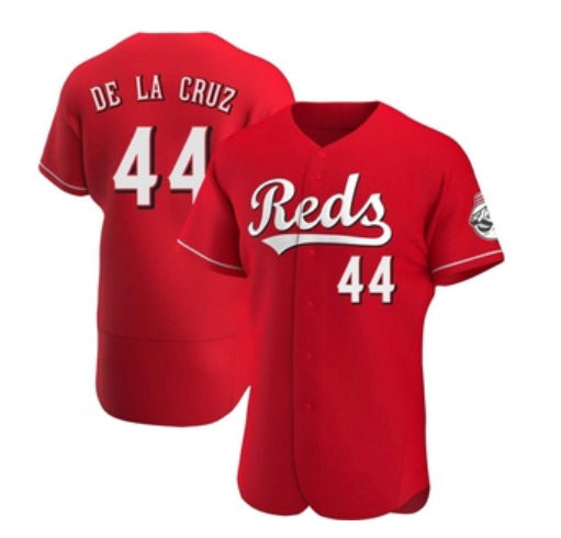 Elly De La Cruz Cincinnati Reds red alternate jersey