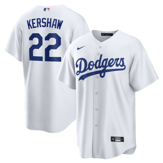 Clayton Kershaw Los Angeles Dodgers home white jersey