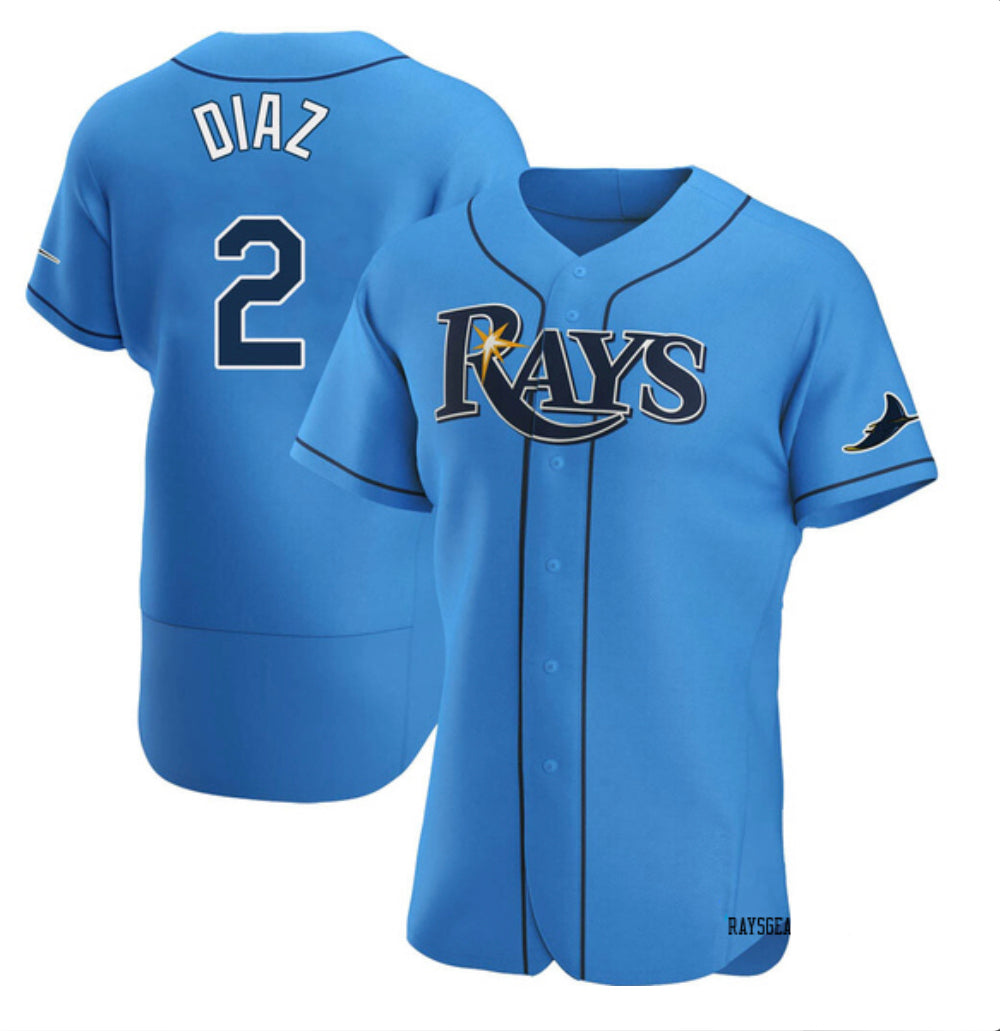 Yandy Díaz Tampa Bay Rays light blue alternate jersey