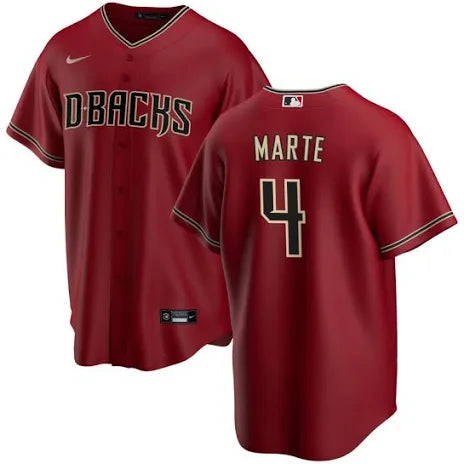 Ketel Marte Arizona Diamondbacks road red alternate jersey