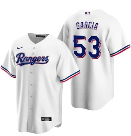 Adolis Garcia Texas Rangers home white jersey