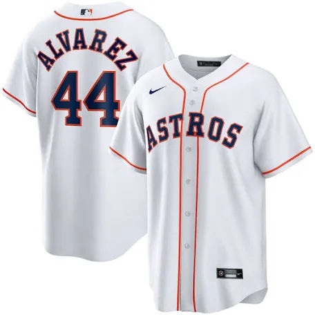 Yordan Alvarez Houston Astros home white jersey