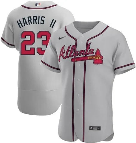 Michael Harris ll Atlanta Braves road gray jersey