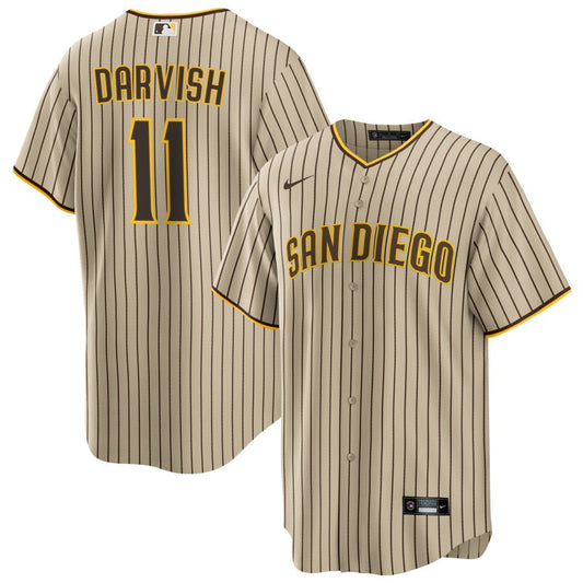 Yu Darvish San Diego Padres road brown jersey