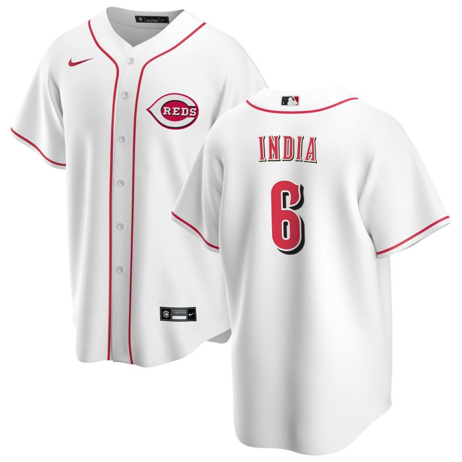 Jonathan India Cincinnati Reds home white jersey