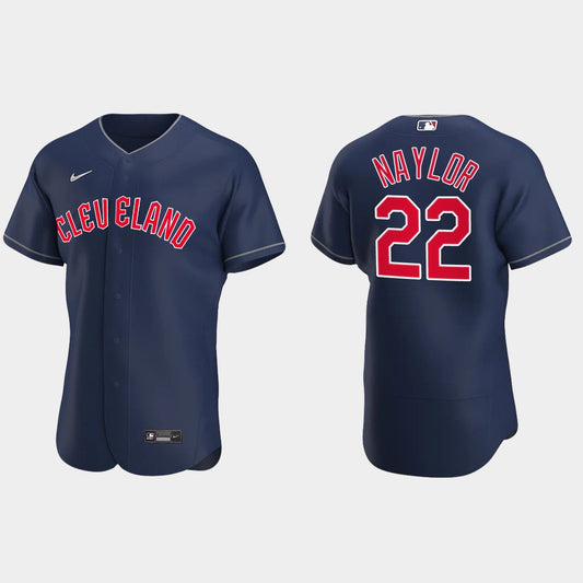 Josh Naylor Cleveland Guardians road blue alternate jersey