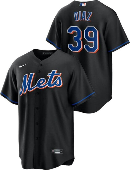 Edwin Díaz New York Mets black alternate jersey