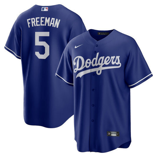 Freddie Freeman Los Angeles Dodgers blue alternate jersey