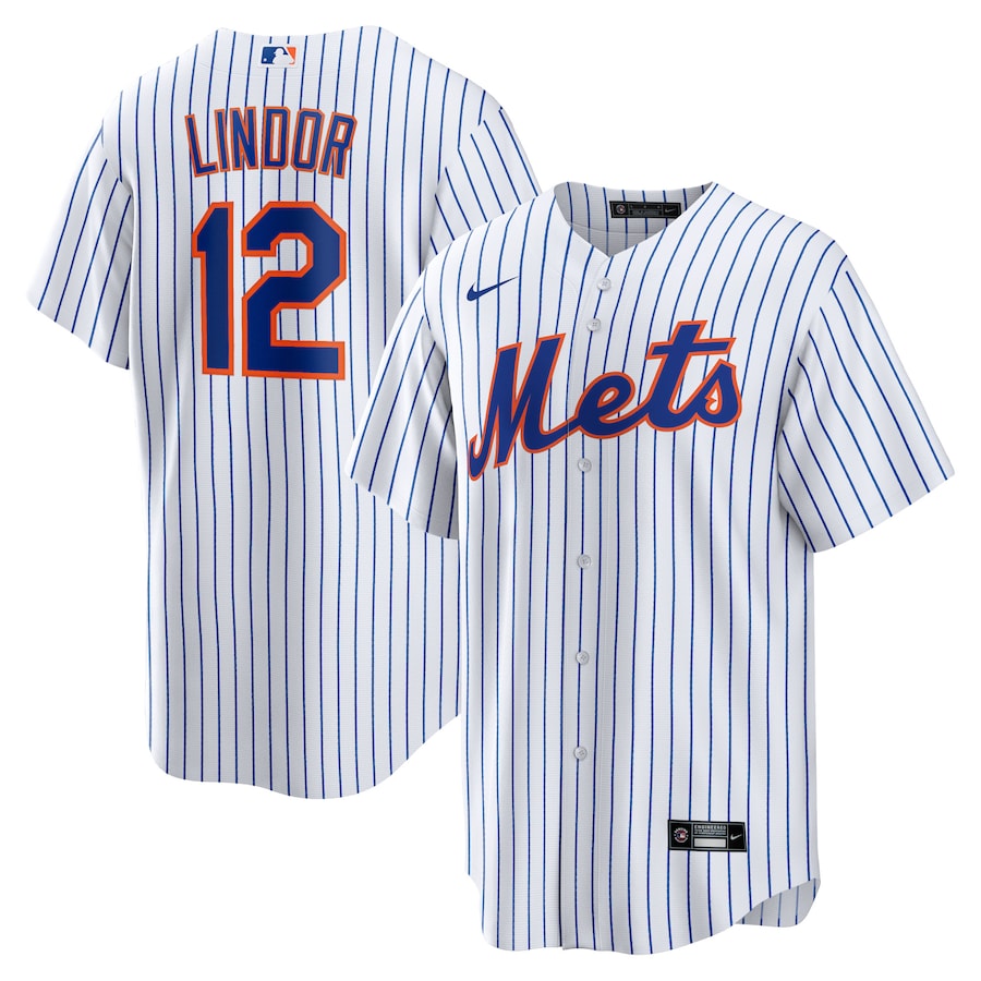 Francisco Lindor New York Mets home white jersey