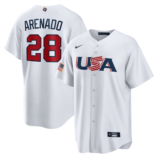 Nolan Arenado Team USA white jersey