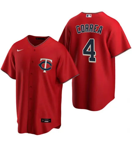 Carlos Correa Minnesota Twins red alternate jersey