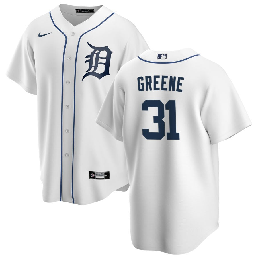 Riley Greene Detroit Tigers home white jersey