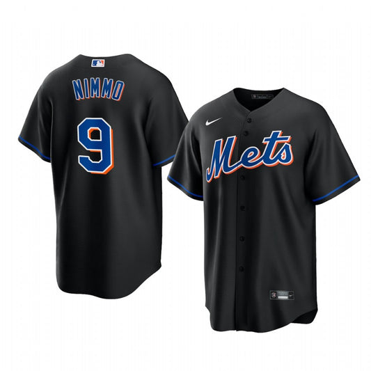 Brandon Nimmo New York Mets black alternate jersey