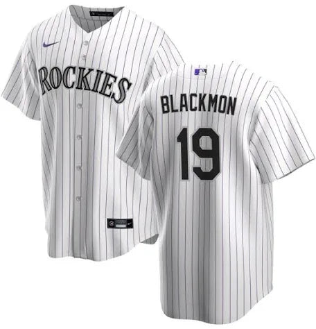 Charlie Blackmon Colorado Rockies home white jersey