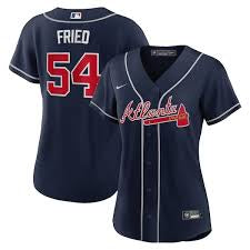 Max Fried Atlanta Braves blue jersey